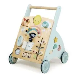 Ieftin Antemergator cu activitati din lemn premium, Tender Leaf Toys