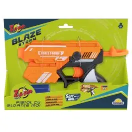 Ieftin Pistol cu 5 gloante din burete, Blaze Storm, Zapp Toys, Portocaliu