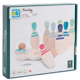 Reduceri Joc de bowling din lemn, BS Toys