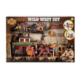 Livrare rapidă Set figurine, Wild West Hero, Cowboy si Indieni, Sheriff Office