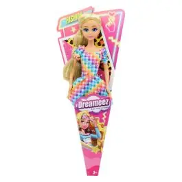 Ofertă limitată Papusa fashion cu par blond inchis, Dreameez, 33 cm
