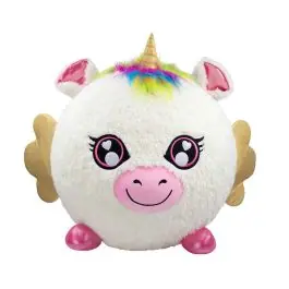Jucarie de plus gonflabila, Little Biggies, Unicorn, Alb Ieftin