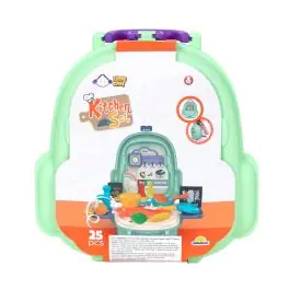 Reducere extra Set de joaca in gentuta, Little Chef, Kitchen Set, 25 piese