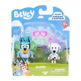 Disponibil imediat Set 2 figurine, Bluey si Chloe, Aliens