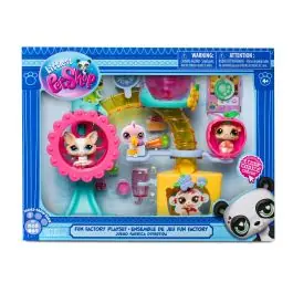 Set de joaca cu 2 figurine, Littlest Pet Shop, Carusel Reducere specială