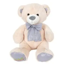 Cel mai bun preț Ursulet de plus cu papion, Puffy Friends, Bleu, 50 cm