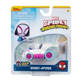Disponibil imediat Masinuta din metal si figurina, Spidey and His Amazing Friends, Ghost Spider