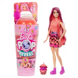 Papusa cu accesorii Barbie, Color Pop Reveal, Bubble Tea, Mango Mochi, HTJ22 Ultima șansă