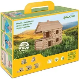 Set de constructie arhitectura, Walachia, Vario Massive Mini, 91 piese mari din lemn Preferatul clienților