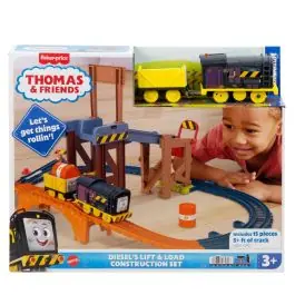 Preț promoțional Set de joaca cu trenulet, Thomas and Friends, Diesel Lift and Load, JBW20