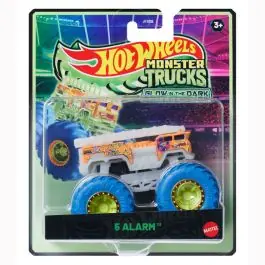 Ofertă specială Masina Hot Wheels, Monster Truck, Glow In The Dark, 5 Alarm, JFX10