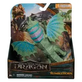 Mini figurina dragon, DreamWorks Dragons, Rumblehorn, 20153911 Promoție