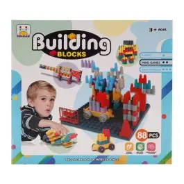 Joc de constructie, Building Blocks, 88 piese Livrare rapidă