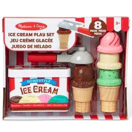 Set de joaca, Melissa & Doug, Inghetata la cornet, 8 piese, 6074871 Plată securizată