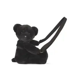 Reducere specială Jucarie de plus, Doudou, Ursulet, geanta crossbody, Negru, 30 cm