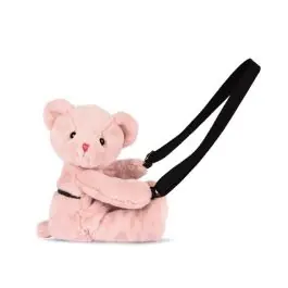 Jucarie de plus, Doudou, Ursulet, geanta crossbody, Roz, 30 cm Bestseller