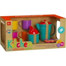 Reducere specială Set de ceai din plastic, Luna Toys, 17 piese