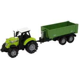 Super ofertă Tractor si remorca cu sunet si lumina, Luna Toys, 1 48
