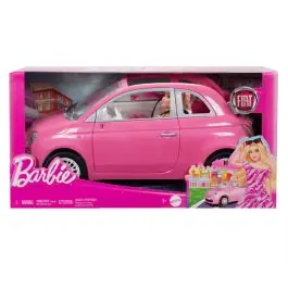 Papusa cu masinuta, Barbie in masina, Fiat 500, HRG59 Popular
