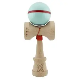 Preț promoțional Jucarie de indemanare din lemn, Kendama X, Flippy, Silken, King Size V3, Super Sticky, 18 cm, Verde Mint