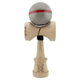 Nu rata Jucarie de indemanare din lemn, Kendama X, Flippy, Silken, King Size V3, Super Sticky, 18 cm, Ice Gri