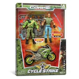 Set 2 figurine si vehicul militar, Lanard, The Corps Universe, Ghost-Mirage Reducere specială