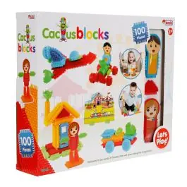 Lichidare de stoc Set de constructie, Dede, Cactus Blocks, 100 piese