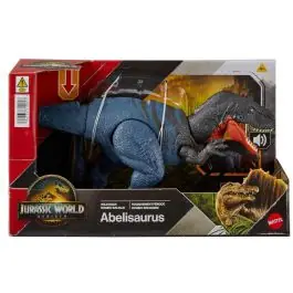 Cumpărături sigure Figurina articulata, Jurassic World Rebirth, Wild Roar, Abelisaurus, JGB91