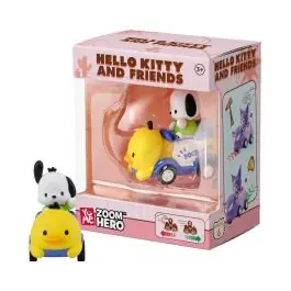 Figurina cu vehicul, Yume, Hello Kitty and Friends, Zoom Hero S1, Pocaccho Expediere rapidă