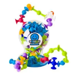 Cumpără online Set de constructie cu 22 de piese cu ventuze, Fat Brain Toys, Squigz Starter
