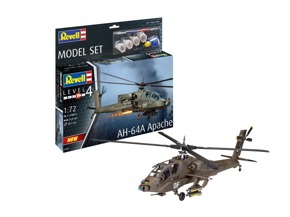 Set de construit Revell aeromodel AH-64 Apache; 63824 Plată securizată